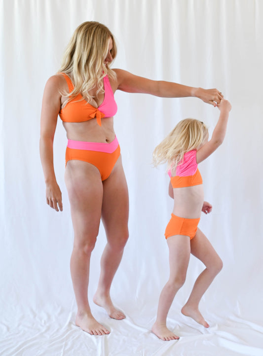 Women's Tie Bikini Separates | Citrus Pop