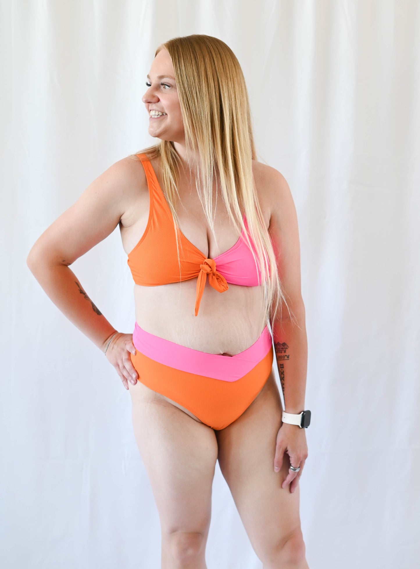 Women's Tie Bikini Separates | Citrus Pop