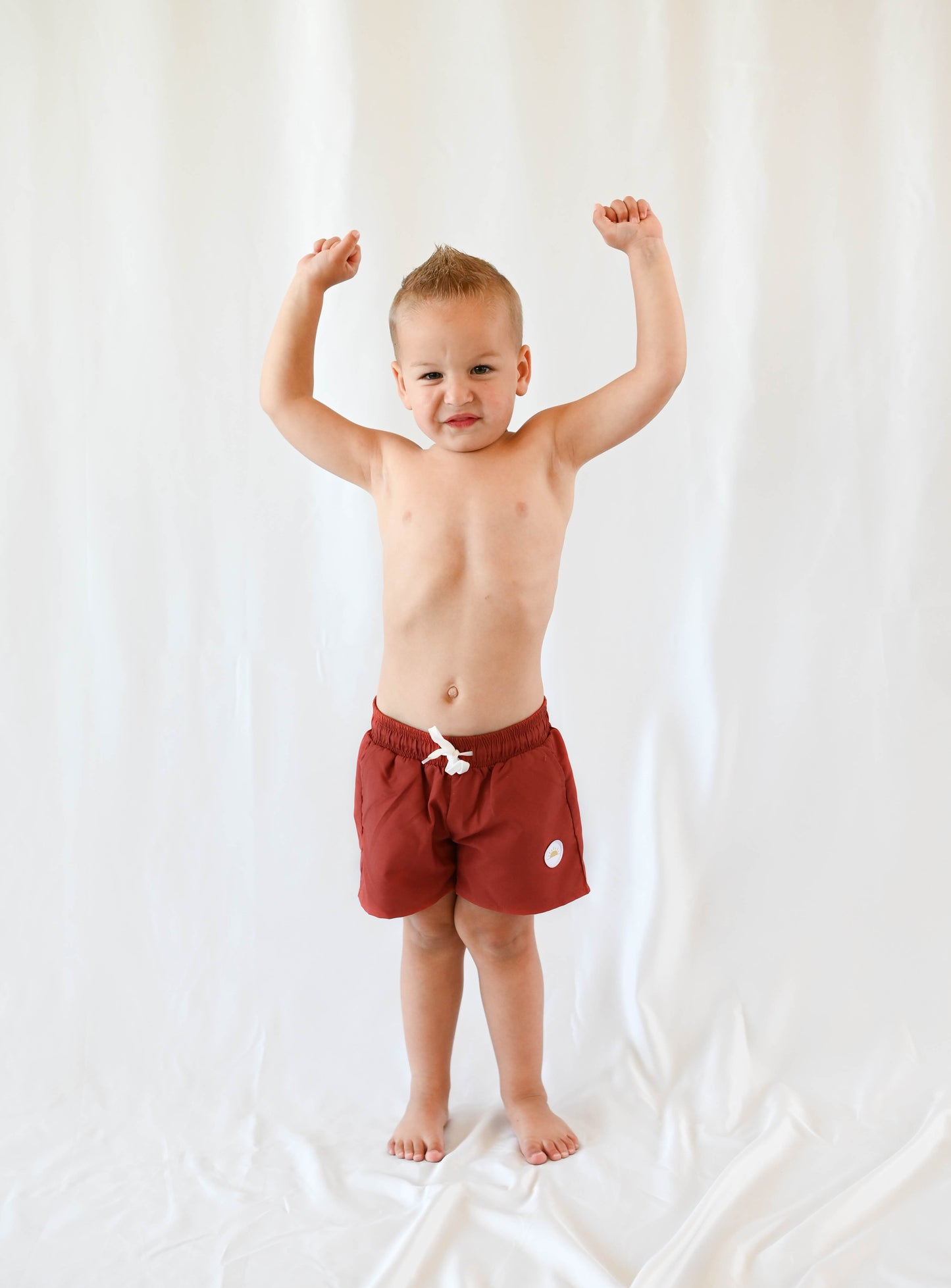 Boy's Boardshort | Cherry Red
